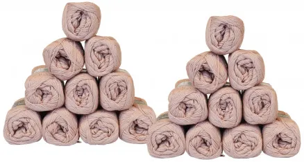 Mayflower Cotton 8/4 Garnpaket Unicolor 1489 Dammig Rosa - 20 st - Mayflower Cotton 8/4 Garnpaket Unicolor 1489 Dammig Rosa - 20 st