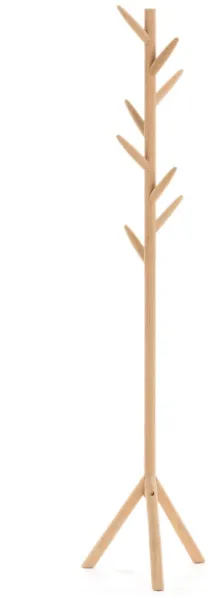 LAFORMA Natane Klädhängare - vitkalkad björk (H:163)